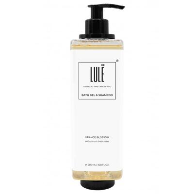Shower Gel and Shampoo 480ml with Wall Mount LULE